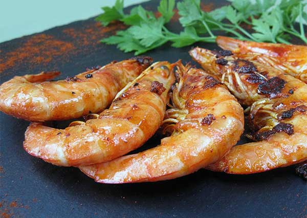 Gambas grillées al forno