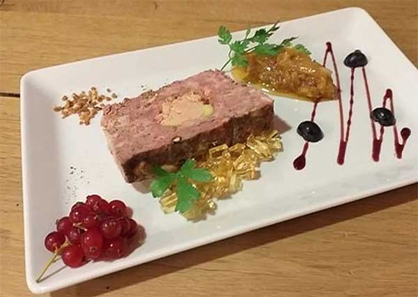 Duo de terrines de gibier (canard à l'orange et perdreau)